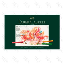 ESTUCHE DE 36 TIZAS PASTEL POLYCROMO FABER CASTELL