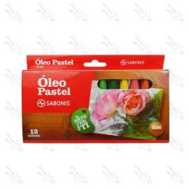 SET DE ÓLEO PASTEL X 12 SABONIS