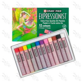 ESTUCHE DE 12 TIZAS OLEO PASTEL EXPRESSIONIST SAKURA