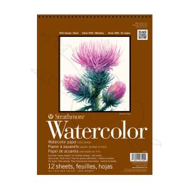 BLOCK DE ACUARELA STRATHMORE ANILLADO 300GRS 22.9 X 30.5CM