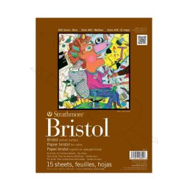 BLOCK BRISTOL VELUM STRATHMORE EMPASTADO 270GR SERIE 400