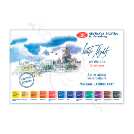 ACUARELA WHITE NIGHTS X12 PASTILLAS PAISAJE URBANO EDICION LIMITADA