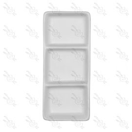 PALETA DE PORCELANA CON 3 ESPACIOS