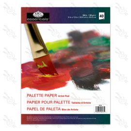 PALETA DESCARTABLE ESSENTIALS DE 40 HOJAS 22.9CM X 30.5CM