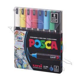 MARCADORES BASIC COLORS PC-1MR POSCA X8
