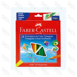 ECOLÁPICES DE COLOR PERMANENTE FABER CASTELL X24
