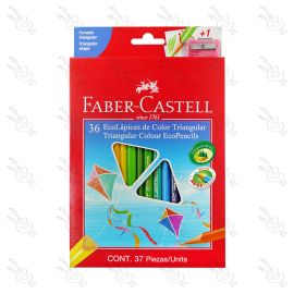 ECOLÁPICES DE COLOR PERMANENTE FABER CASTELL X36