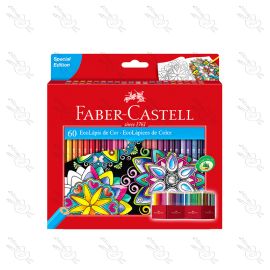 ECOLÁPICES DE COLOR PERMANENTE FABER CASTELL X60