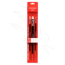SET DE PINCELES M SERIE 600 (4-8-16MM) AMSTERDAM