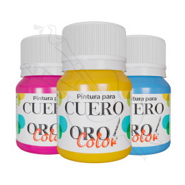 PINTURA DE CUERO ORO COLOR 30 ML