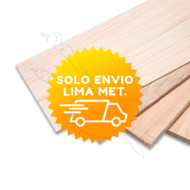PLANCHA DE MADERA BALSA X 10CM