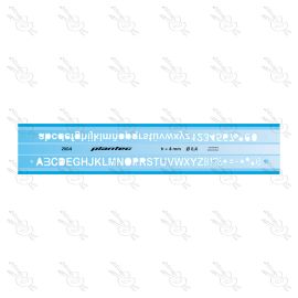 LETRÓGRAFOS INYECTADO ALTURA 4MM PLANTEC 2004