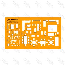 PLANTILLA MUEBLES ESCALA 1:100 - 1:50 PLANTEC 12129