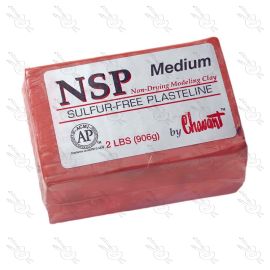 PLASTILINA PROFESIONAL NSP MEDIUM 906 GRS COLOR TERRACOTA