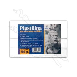 PLASTILINA SILIKA 500 GR COLOR BLANCO