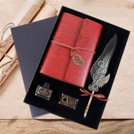 SET DE PLUMILLA Y LIBRETA VINTAGE