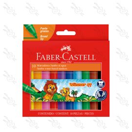 SET DE MARCADORES JUMBO X 10 FABER CASTELL