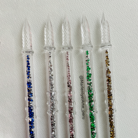 PLUMA DE CRISTAL - DIAMANTES