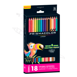 LAPICES DE COLORES X15 + 3 DÚOS CLÁSICOS PRISMACOLOR JUNIOR