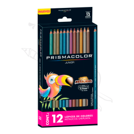 LAPICES DE COLORES X12 METÁLICOS PRISMACOLOR JUNIOR