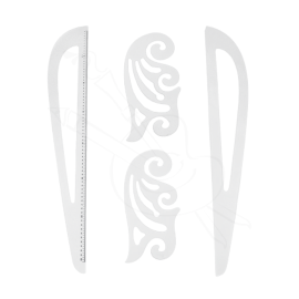 REGLA FRANCESA DE PUNTO Y PLANO 70CM EN ACRÍLICO