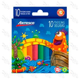 PLASTILINAS DELGADAS X10 ARTESCO