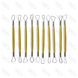 SET DE DEVASTADORES DE METAL Y ACRÍLICO PARA ESCULTURA X10