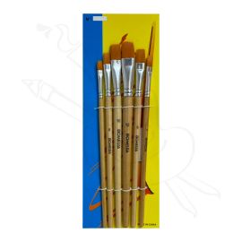 SET X6 DE PINCELES PLANOS BOMEIJIA