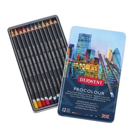 LÁPICES DE COLORES DERWENT PROCOLOUR X12