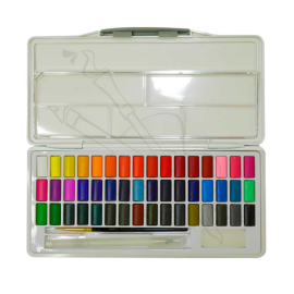 SET DE ACUARELAS EN PASTILLA GIORGIONE 48 COLORES