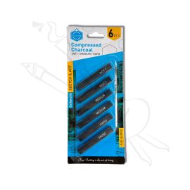 BARRAS DE CARBÓN PRENSADO KEEPSMILING x6 UND