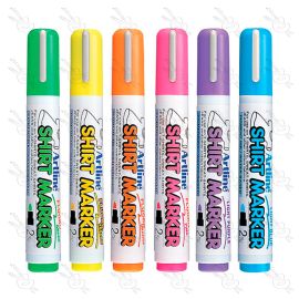 MARCADORES TEXTILES ARTLINE COLORES FLUORESCENTES