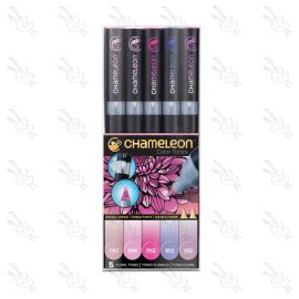 SET DE MARCADORES TONOS FLORAL CHAMELEON X5