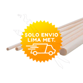 VARILLA REDONDA DE MADERA BALSA EN PAQUETE