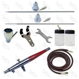KIT DE AERÓGRAFO DE DOBLE ACCIÓN PROFESIONAL PAASCHE VL-3AS