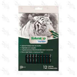 SET DE LÁPICES TEKNIC-O LAYCONSA X12 (8B-4H)