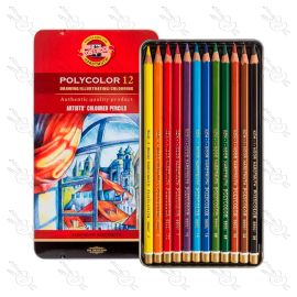 LÁPICES DE COLOR POLYCOLOR X12 KOH-I-NOOR