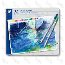 LÁPICES DE COLOR KARAT AQUARELL STAEDTLER X24