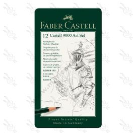 ESTUCHE DE 12 LAPICÉS FABER CASTELL 9000 ART SET