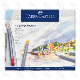 ESTUCHE DE 48 LAPICES ACUARELABLES FABER CASTELL GOLDFABER AQUA
