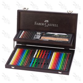 ESTUCHE DE MADERA ART & GRAPHIC CON 54 PIEZAS DE LAS 3 GAMAS