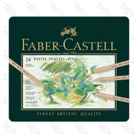 ESTUCHE DE 24 LAPICES FABER CASTELL PASTEL PITT
