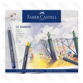 ESTUCHE DE 24 LAPICES DE COLOR FABER CASTELL GOLDFABER