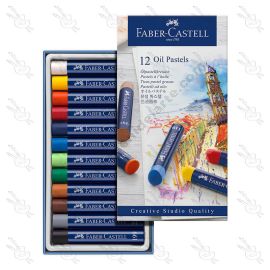 ESTUCHE DE 12 TIZAS OLEO PASTEL FABER CASTELL