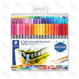 MARCADORES DOBLE PUNTA DE FIBRA 3200 STAEDTLER X120