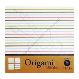 BLOCK DE 36 HOJAS DECORADAS ORIGAMI 15 X 15 CM