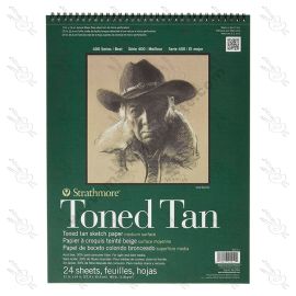 BLOCK ANILLADO TONED TAN STRATHMORE 118GRS #P412-11