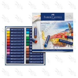 ESTUCHE DE 24 TIZAS OLEO PASTEL FABER CASTELL