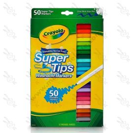 PLUMONES LAVABLES CRAYOLA SUPER TIPS X 50