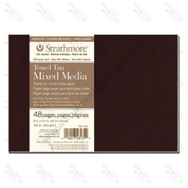 BLOCK PASTA DELGADA MIX MEDIA TONED TAN STRATHMORE 300GRS